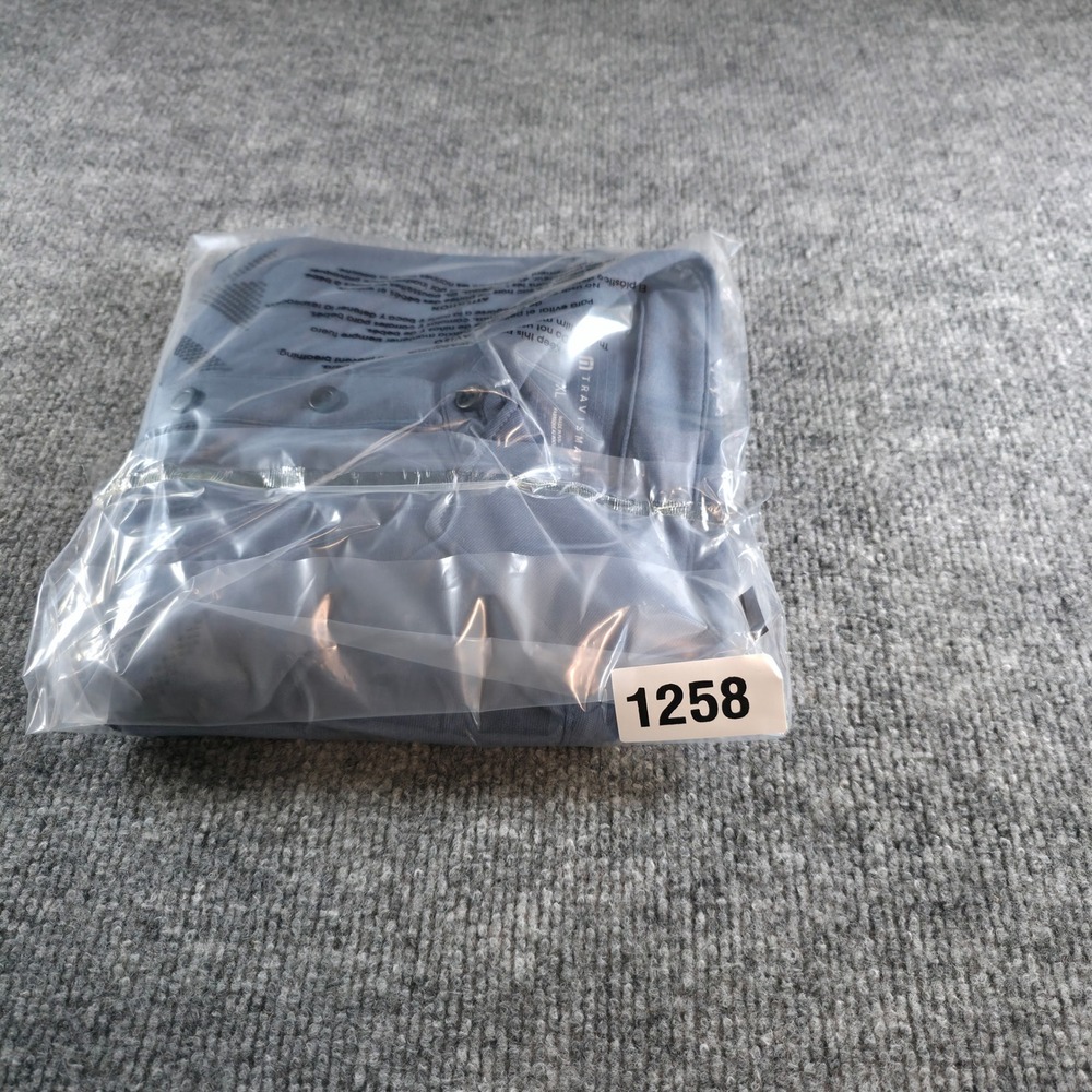 Travis Mathew All Day Access Polo Shirt Mens XL Blue Golf Trilogy Aviation - Picture 11 of 11